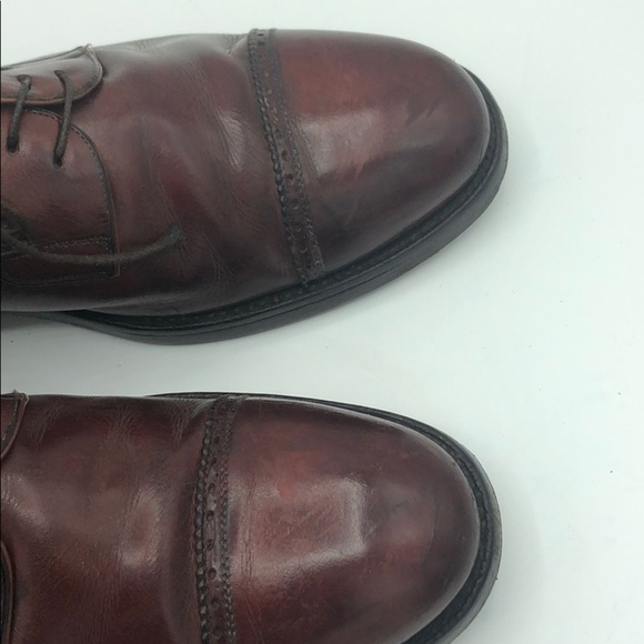 G.M. ENDLESS CAP TOE LEATHER SHOES 9
